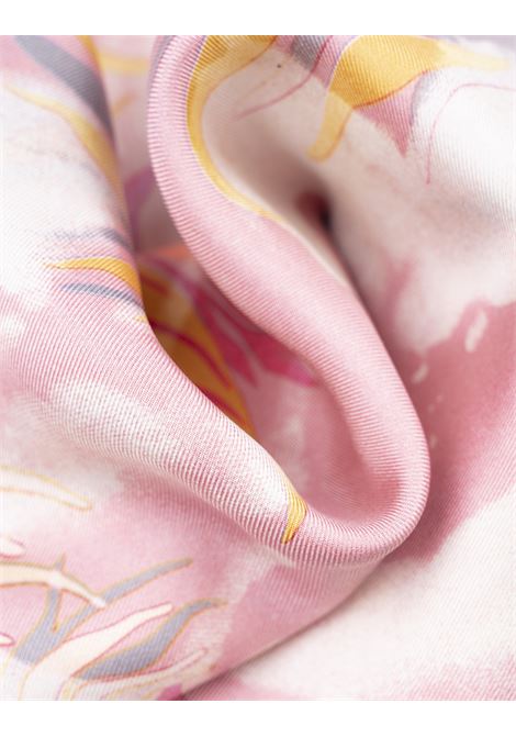 Foulard Floreale in Rosa/Bianco ALEXANDER MCQUEEN | 832473-3001Q5878